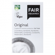 Fair Squared Préservatifs - Original (3) Préservatifs à partir de caoutchouc naturel biodégradable
