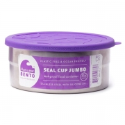 Eco Lunchbox Seal Cup Jumbo Grote RVS container met silicone deksel
