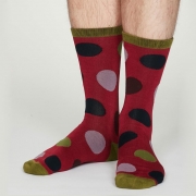 Thought Bamboe Sokken - Newton Cranberry Red Comfortabele sokken van bamboe en bio-katoen