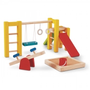 Plan Toys Speeltuin (3j+) Set met speeltuigen voor bij een poppenhuis