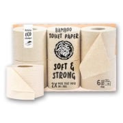 The Good Roll The Good Roll Toiletpapier - Bamboe (6) 6 rollen bamboe toiletpapier verpakt in karton