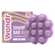 Wondr Shampoing Solide - Lavande & Lilac - XL Shampoing solide avec un effet antipelliculaire pour cheveux secs et bouclés