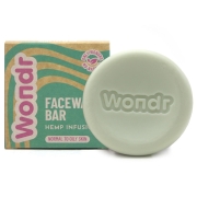 Wondr Solide Gezichtsreiniger - Hemp Infusion Facewash bar met natuurlijke, pH-neutrale ingrediënten voor alle huidtypes