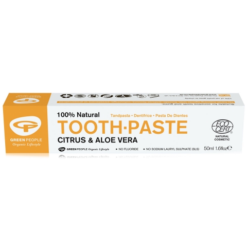 Tandpasta Citroen Biologische, plantaardige tandpasta voor tanden en bloedend tandvlees People - Kudzu eco webshop