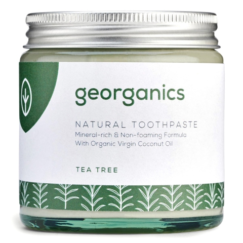 Maak het zwaar symbool Nebu Tandpasta - Tea Tree - 120 ml Mineraalrijke, plantaardige tandpasta zonder  fluoride met tea treesmaak Georganics - Kudzu eco webshop