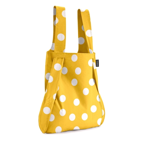 Notabag Dots die ook als rugzak kan gebruikt worden Notabag - Kudzu eco webshop