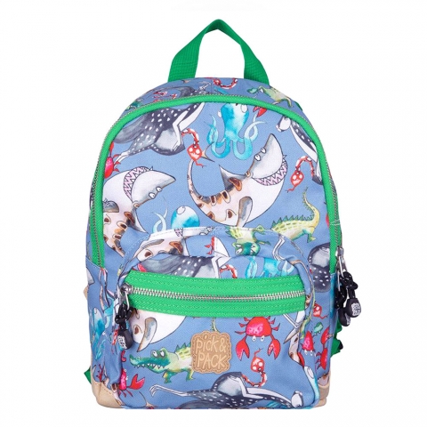 Woud Zeker Verkeerd Schoolrugzakje Small - Wilde Dieren Rugzak met leuke print van  gerecycleerde PET-flessen Pick & Pack - Kudzu eco webshop