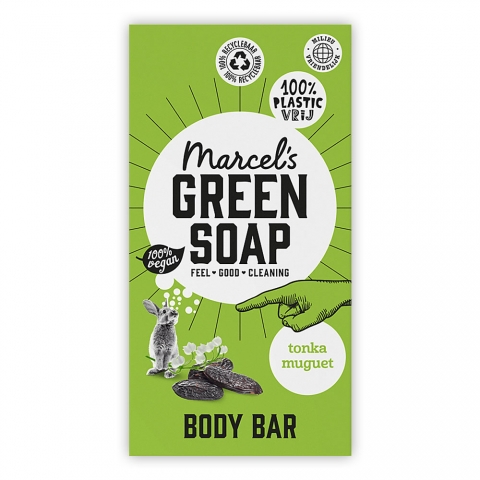 maïs pijn doen Speciaal Zeep - Tonka en Muguet Showerbar met natuurlijke ingrediënten in kartonnen  verpakking Marcel's Green Soap - Kudzu eco webshop