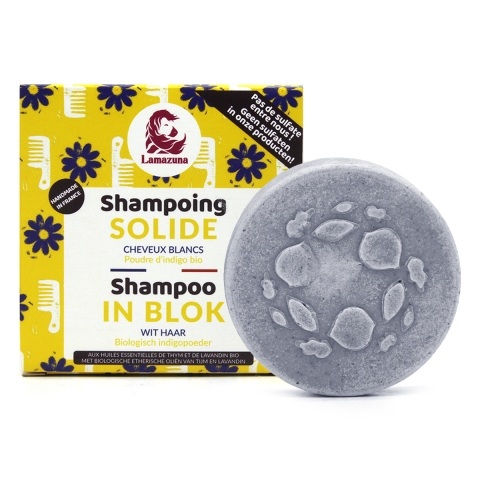 roterend Bulk Reageer Shampoo Bar - Wit Haar - Indigopoeder Vegan solide shampoo voor wit of zeer  lichtblond haar Lamazuna - Kudzu eco webshop