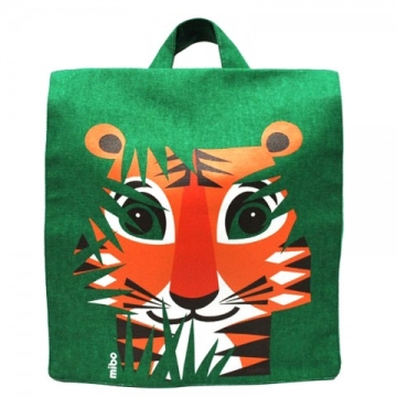 CoQ en PâTe Petit sac à dos - Mibo Tigre Petit sac à dos pour tout-petits et enfants en bas âge en coton bio