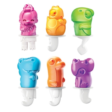 Zoku Dino Pops Ijsjesvormen (6) Herbruikbare ijsjesvormen