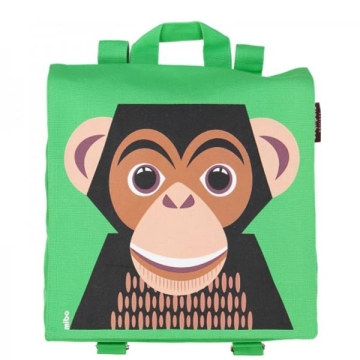 CoQ en PâTe Rugzakje - Mibo Chimpanzee Peuter- en kleuterrugzakje van bio-katoen