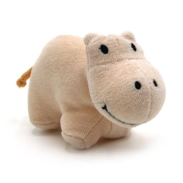 Tikiri Peluche en coton bio - Hippopotame (0 mois+) Doudou en coton bio et polyester recyclé