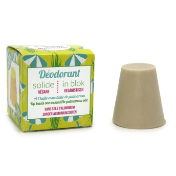 Lamazuna Solide Deodorant - Palmarosa Vegan deoblok met bloemige geur