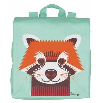 CoQ en PâTe Petit sac à dos - Mibo Panda rouge Petit sac à dos pour tout-petits et enfants en bas âge en coton bio