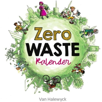 Uitgeverij Van Halewyck Calendrier zéro déchet Calendrier annuel réutilisable avec des conseils pratiques pour toute la famille
