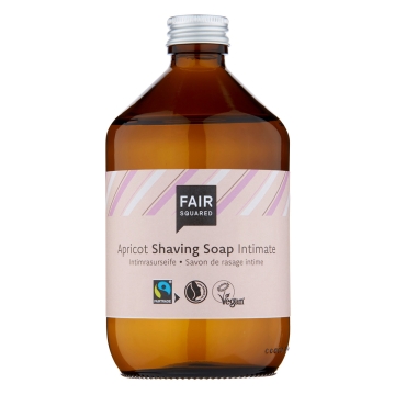 Fair Squared Scheerzeep Intieme Zone 500 ml Zero Waste Milde zeep voor het scheren, uiterst geschikt voor de gevoelige huid en de intieme zone