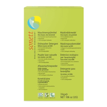Sonett Vaatwaspoeder 3 kg Plantaardig vaatwaspoeder