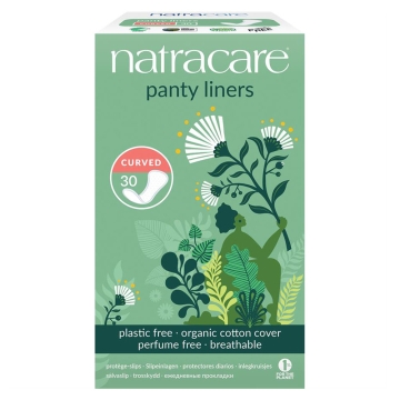 Natracare Inlegkruisjes - Curved (30 st.) Biologisch afbreekbare inlegkruisjes van bio-katoen en cellulose