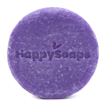 HappySoaps Shampoing solide Purple Lavender Rain - Volume Boost Shampoing solide pour cheveux normaux, contre les pellicules et les démangeaisons du cuir chevelu