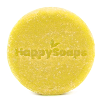 HappySoaps Shampoing solide à la camomille Down & Carry On - Cheveux blonds Shampoing solide pour cheveux abîmés, cuir chevelu irrité et cheveux aux teintes claires (colorés)