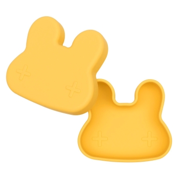 We Might Be Tiny Boîte à sandwich Snackie - Lapin Boîte à goûter pour enfants en silicone alimentaire