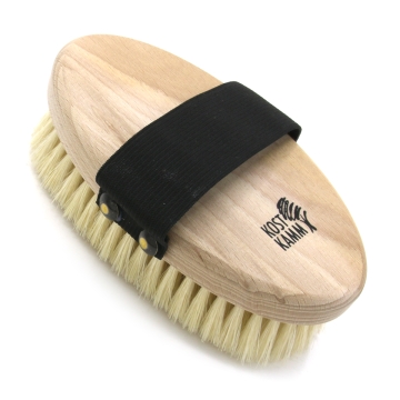 Kost Kamm Brosse de massage Brosse de massage pour massage à sec et à l'huile, en bois de hêtre et poils de porc