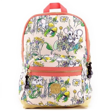 Pick & Pack Sac à dos moyen - Souris - Rose Sac à dos avec un joli imprimé, fabriqué à partir de bouteilles en PET recyclées