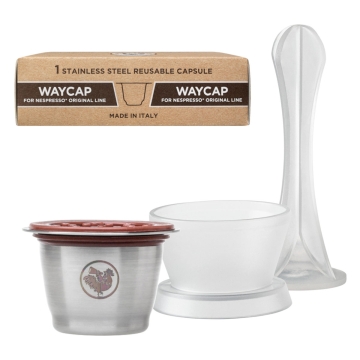 WayCap WayCap Koffiecapsule - V2 Herbruikbare koffiecapsule voor Nespresso