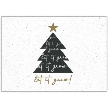 Bloom Your Message Bloeiwenskaart - Kerstboom Plantbare kerstkaart