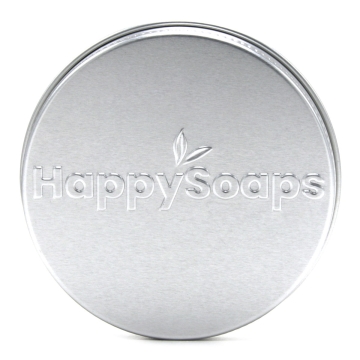 HappySoaps Rond Opbergdoosje Shampoo Bar Bewaar- en reisblikje voor de solide shampoos en conditioners van Happy Soaps