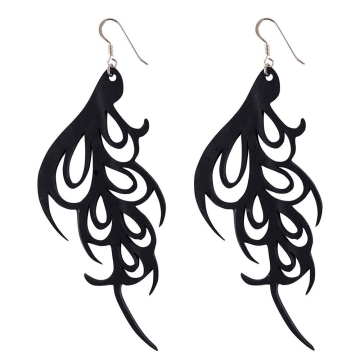 Paguro Oorbellen Bella Elegant Oorbellen van gerecycleerde binnenbanden en sterling zilveren oorhangers