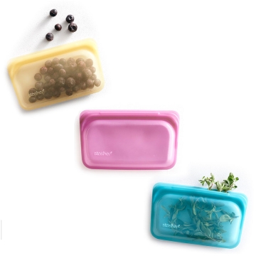Stasher Stasher Bag - Snack Hersluitbaar, lekvrij silicone zakje als alternatief voor de diepvrieszak