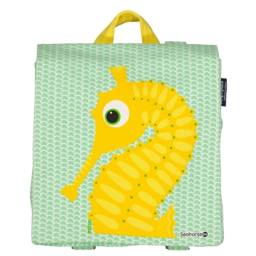 CoQ en PâTe Petit sac à dos - Mibo Hippocampe Petit sac à dos pour tout-petits et enfants en bas âge en coton bio