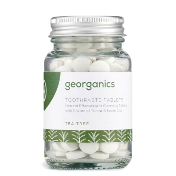 Georganics Tandpastatabletten - Tea Tree (120) 120 tabletten voor het tandenpoetsen met tea treesmaak
