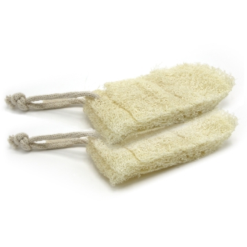LoofCo Éponge à vaisselle en luffa, lot de 2 Lot de 2 éponges à vaisselle biodégradables