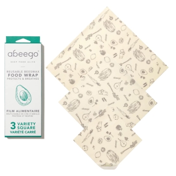 Abeego Abeego Bijenwasdoek - Mix (3) Set van 3 bijenwasdoeken met verschillend formaat