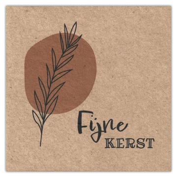 Bloom Your Message Dubbele Bloeiwenskaart - Fijne Kerst Roest Plantbare dubbele kerstkaart
