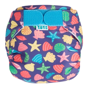 Totsbots Couche de bain Totsbots - Moules et coquillages Couche de bain lavable