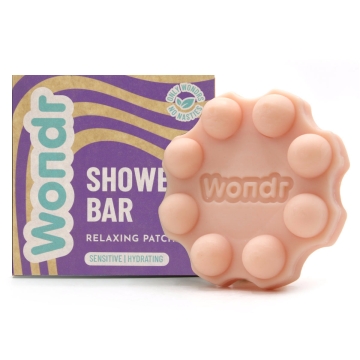 Wondr Shower Bar Sensitive Relaxing Patchouli Solide zeep met intens hydraterende werking voor de gevoelige huid