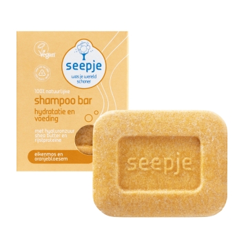 Seepje Shampoing solide Seepje - Hydrate & Nourrit Shampoing végétal et issu du commerce équitable à base de noix de lavage