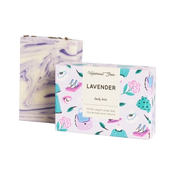 Helemaal Shea Lichaamszeep Lavendel Zeep voor het lichaam voor alle huidtypes
