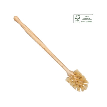 La Drogerie Ecologique Grande brosse à biberon Longue brosse à bouteille en crin de cheval pour le nettoyage des bouteilles (d'eau)
