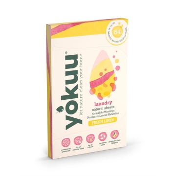Yokuu Lingettes lavantes « Linge frais » (32) Lingettes nettoyantes contenant 5 types de probiotiques provenant des Ardennes belges. 