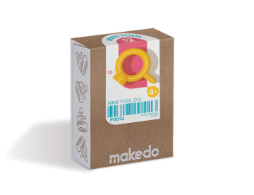 Makedo Mini-outils « Construire avec du carton » Kit de démarrage comprenant 12 mini-outils pour fixer les vis Makedo