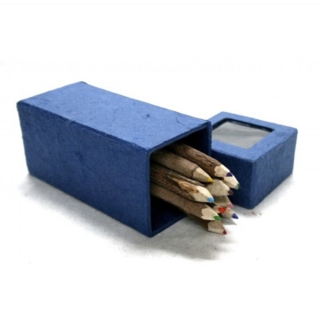 La Drogerie Ecologique Boîte de crayons de couleur Fair Play (10) 10 crayons de couleur dans une boîte de rangement