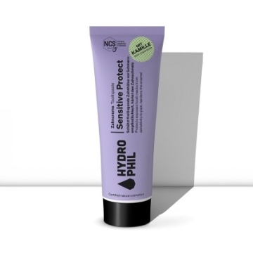Hydrophil Tandpasta - Sensitive Protect met fluoride Natuurlijke, plantaardige tandpasta met kamille, munt en fluoride