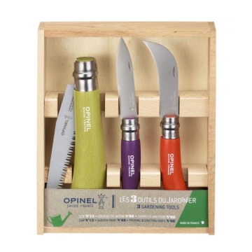 Opinel Coffret cadeau Set de jardinage Set de 3 outils pour le jardinage