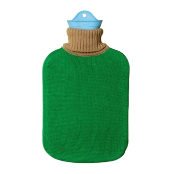 SUITE702 Warmwaterkruik Kruik van natuurlijk rubber met gebreid hoesje van biokatoen