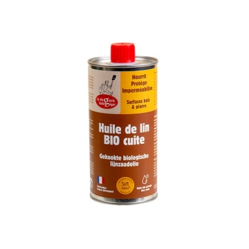 La Drogerie Ecologique Huile de lin biologique cuite Huile de lin cuite à base d'ingrédients biologiques